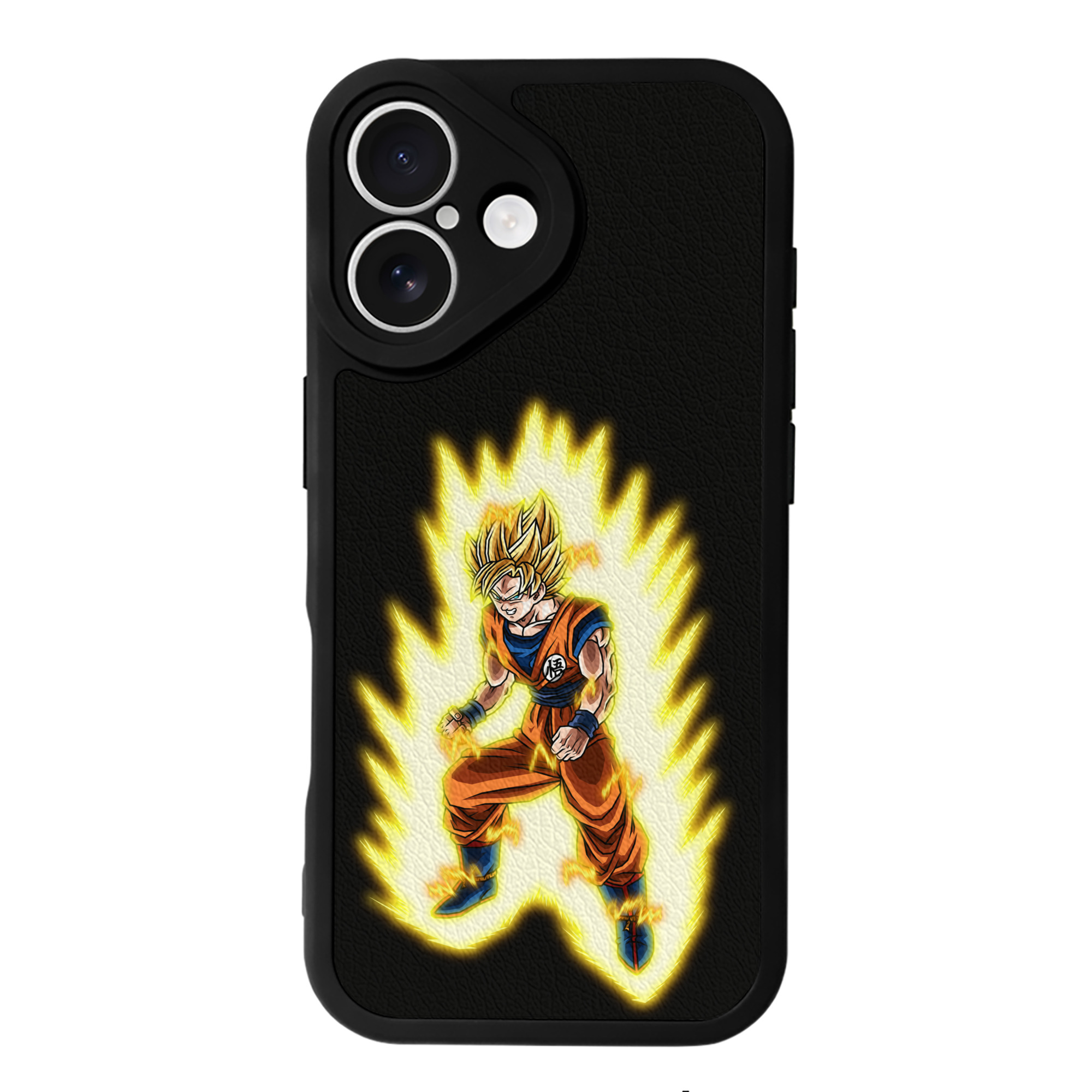 （画像用） ドラゴンボール 孫悟空（そん ごくう）Son Goku カカロット DRAGON BALL Kakarotto 【iPhone 16シリーズ対応】シリコンスマホケース（レザー調） 材質：シリコン